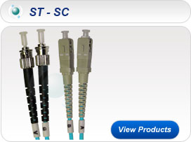 OM3 (50/125) AQUA ST-SC Duplex Patchcord on 2.8mm Cable